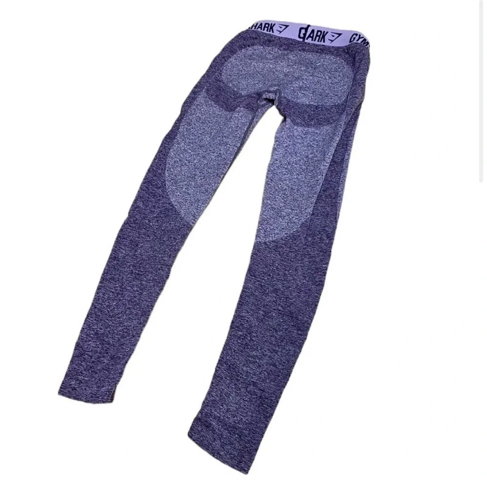 🦈 Gymshark Flex Dry Purple Marl Leggings